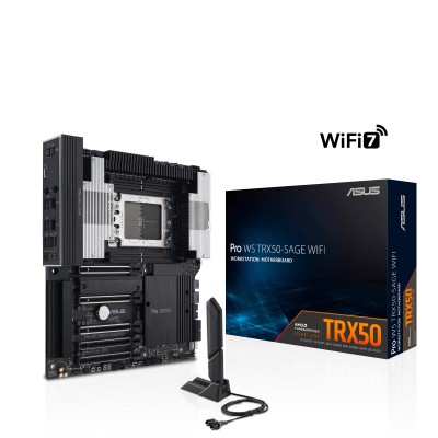 Материнська плата серверна ASUS PRO WS TRX50-SAGE WIFI A sTR5 TRX50 4xDDR5 M.2 WiFi BT CEB (90MB1LE0-M0EAY0)