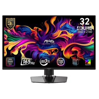 Монітор MSI 31.5" MAG 322UP-E16 2xHDMI, DP, USB-C, Audio, QD-OLED, 3840x2160, 165Hz, 0.03ms, sRGB 138%, FreeSync, HAS, HDR400 (9