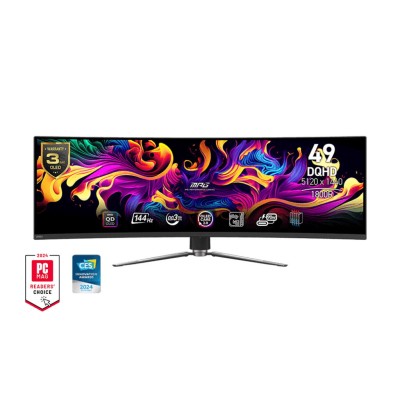 Монітор MSI 49" MPG 491CQP 2xHDMI, DP, USB-C, 2xUSB, QD-OLED, 5120x1440, 32:9, 144Hz, 0.03ms, sRGB 146%, CURVED, AdaptiveSync, H