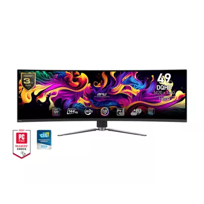 Монітор MSI 49" MPG 491CQP 2xHDMI, DP, USB-C, 2xUSB, QD-OLED, 5120x1440, 32:9, 144Hz, 0.03ms, sRGB 146%, CURVED, AdaptiveSync, H