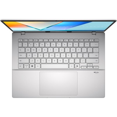 Ноутбук ASUS Vivobook S 14 M3407HA-SF079 14" WUXGA OLED, AMD R5-220, 16GB, F512GB, UMA, NoOS, Сріблястий (90NB16E2-M00700)