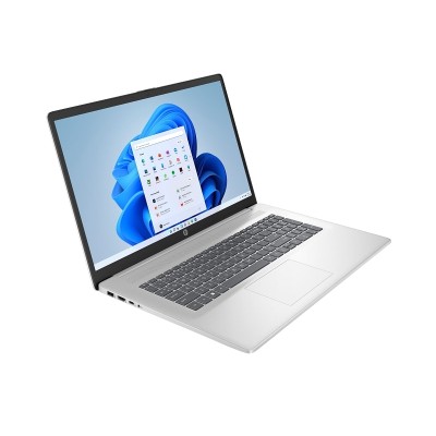 Ноутбук HP 17-cn4049ua 17.3" FHD IPS AG, Intel 3-100U, 16GB, F512GB, UMA, Win11, сріблястий (D06HCEA)