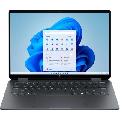 Ноутбук HP OmniBook Ultra Flip x360 14-fh0013ua 14" 2.8K OLED Touch, Intel U7-258V, 32GB, F1TB, UMA, Win11, сірий (D16C3EA)