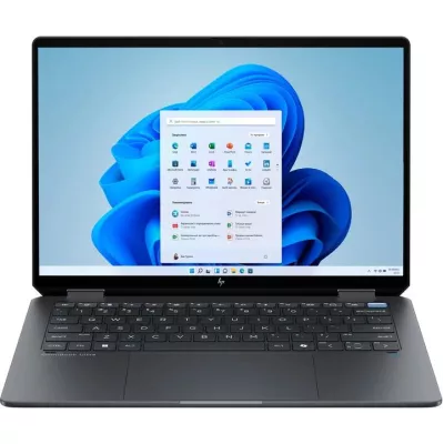 Ноутбук HP OmniBook Ultra Flip x360 14-fh0013ua 14" 2.8K OLED Touch, Intel U7-258V, 32GB, F1TB, UMA, Win11, сірий (D16C3EA)