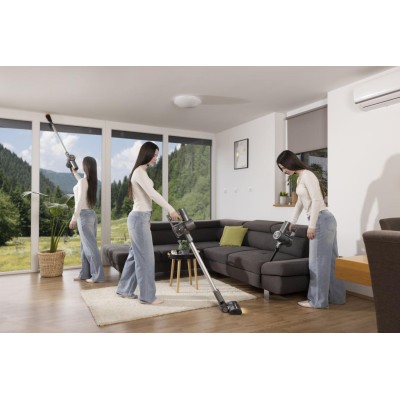 Пилосос Gorenje бездротовий, 95Вт, конт пил -0.5л, автон. робота до 60хв, HEPA, 2 в 1, підсвічування, індикатор, антрацит (SVC25