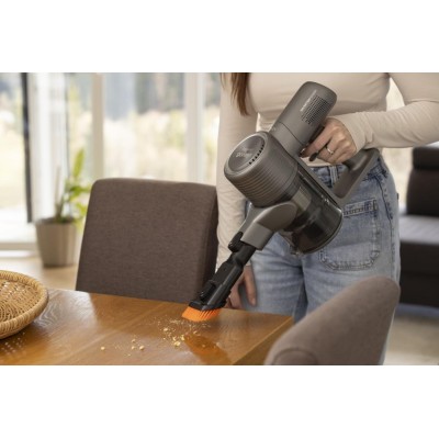 Пилосос Gorenje бездротовий, 95Вт, конт пил -0.5л, автон. робота до 60хв, HEPA, 2 в 1, підсвічування, індикатор, антрацит (SVC25