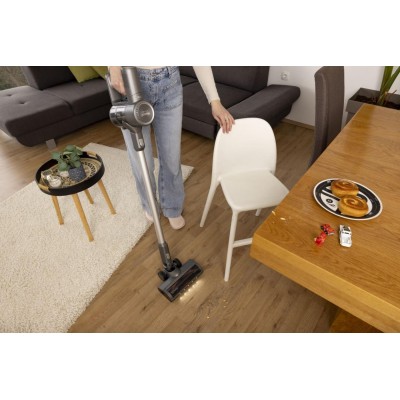 Пилосос Gorenje бездротовий, 95Вт, конт пил -0.5л, автон. робота до 60хв, HEPA, 2 в 1, підсвічування, індикатор, антрацит (SVC25