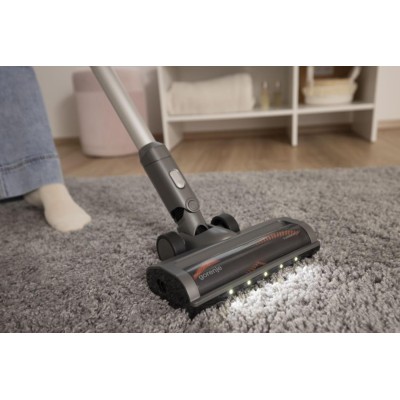 Пилосос Gorenje бездротовий, 95Вт, конт пил -0.5л, автон. робота до 60хв, HEPA, 2 в 1, підсвічування, індикатор, антрацит (SVC25