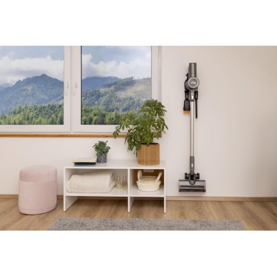 Пилосос Gorenje бездротовий, 95Вт, конт пил -0.5л, автон. робота до 60хв, HEPA, 2 в 1, підсвічування, індикатор, антрацит (SVC25