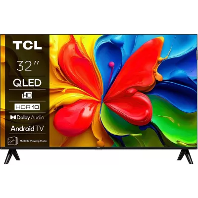 Телевізор 32" TCL QLED HD 60Hz Smart Android TV Black (32S4K)