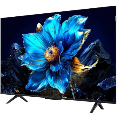 Телевізор 43" TCL QLED 4K 60Hz Smart Google TV Black (43T69C)