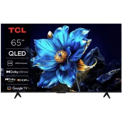 Телевізор 65" TCL QLED 4K 60Hz Smart Google TV Black (65T69C)