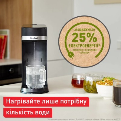 Електрочайник-диспенсер Tefal Instant Hot Water 2л, 5 темп.реж, миттєве нагрівання, сенc. управління, чорний (BR3508E0)