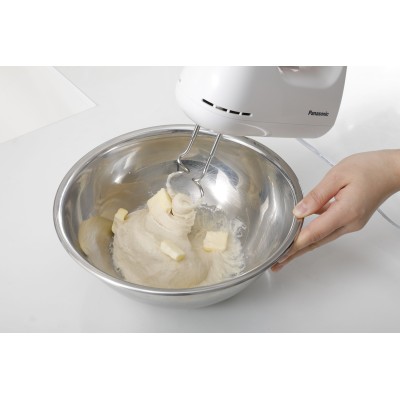 Міксер Panasonic ручний 175Вт, насадки-4, білий (MK-GH3WTQ)