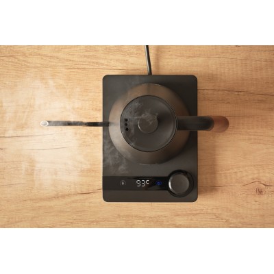 Електрочайник Sencor 0.6л, 5 темп.реж, підтримка температури, мех. управління, нержавіюча сталь, чорний (SWK2828BK)