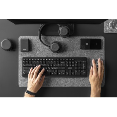 Клавіатура мембранна 2E KS220 106key, WL, EN/UK/RU, чорний