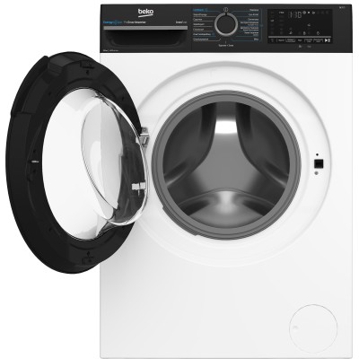 Пральна машина Beko фронтальна, 10кг, 1400, A, 58см, дисплей, інвертор, пара, білий (BM3WFU410415WPBB)