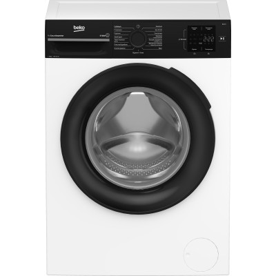 Пральна машина Beko фронтальна, 6кг, 1200, B, 45см, дисплей, інвертор, пара, білий (BM1WFSU36233WPBB)