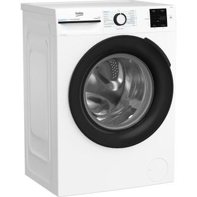 Пральна машина Beko фронтальна, 7кг, 1200, B, 50см, дисплей, інвертор, пара, білий (BM1WFSU37233WB)