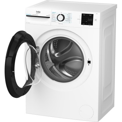 Пральна машина Beko фронтальна, 7кг, 1200, B, 50см, дисплей, інвертор, пара, білий (BM1WFSU37233WB)