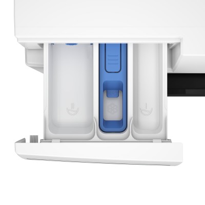 Пральна машина Beko фронтальна, 8кг, 1400, A, 55см, дисплей, інвертор, пара, білий (BM3WFSU48415WB)