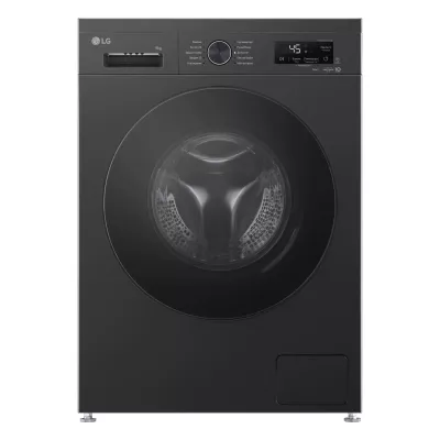 Пральна машина LG фронтальна, 9кг, 1400, A, 55см, дисплей, пара, інвертор, чорний (F4Y2VS5JE)