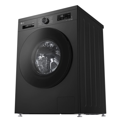 Пральна машина LG фронтальна, 9кг, 1400, A, 55см, дисплей, пара, інвертор, чорний (F4Y2VS5JE)