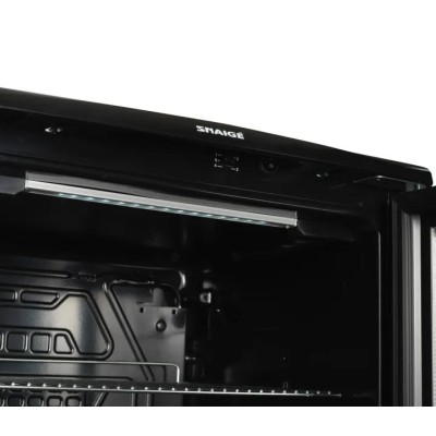 Холодильна вітрина Snaige, 85x56х60, 130л, полок - 3, зон - 1, бут-62, 1дв., ST, чорний (CD14SM-S3JJ3C)