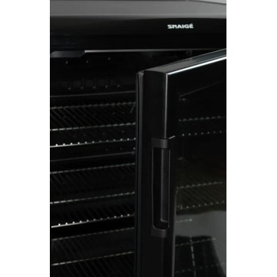 Холодильна вітрина Snaige, 85x56х60, 130л, полок - 3, зон - 1, бут-62, 1дв., ST, чорний (CD14SM-S3JJ3C)