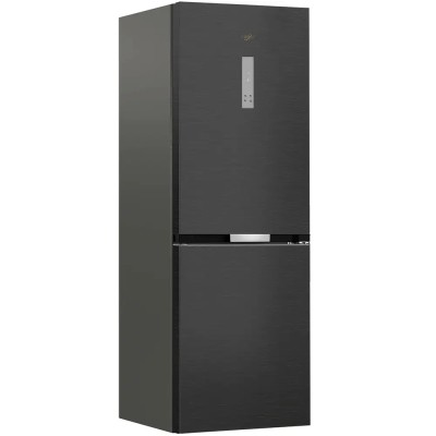 Холодильник Whirlpool з нижн. мороз., 186.5x60х66.3, холод.відд.-210л, мороз.відд.-104л, 2дв., А++, NF, дисплей, інв., зона нуль