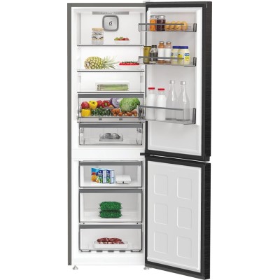 Холодильник Whirlpool з нижн. мороз., 186.5x60х66.3, холод.відд.-210л, мороз.відд.-104л, 2дв., А++, NF, інв., зона нульова, сіри