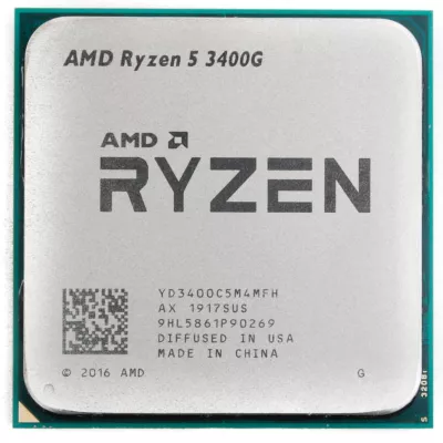 Центральний процесор AMD Ryzen 5 3400G 4C/8T 3.7/4.2GHz Boost 4Mb Radeon RX Vega 11 GPU Picasso AM4 65W TRAY (YD3400C5M4MFH)