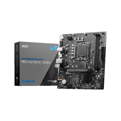 Материнcька плата MSI PRO H610M-E DDR4 s1700 H610 2xDDR4 M.2 HDMI DSub mATX (911-7D48-062)