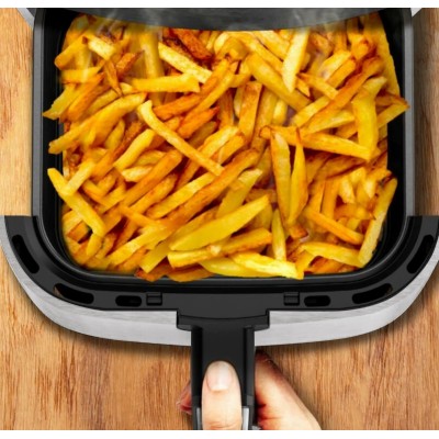 Мультипіч Tefal EasyFry&Grill, 1550Вт, чаша-4.2л, механічне керув., від 80°C до 200°C, пластик, чорний-світло-сірий (EY501A10)