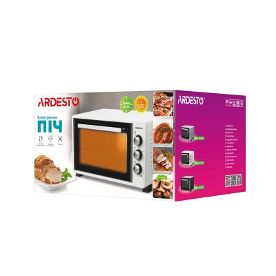 Піч електрична ARDESTO, 40л, 1300Вт, механіч., білий (MEO-N40W)