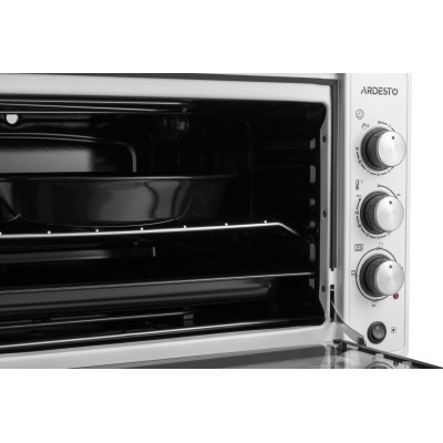 Піч електрична ARDESTO, 48л, 1700Вт, механіч., конвекція, подвійне скло, білий (MEO-N48CW)