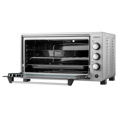 Піч електрична ARDESTO, 48л, 1700Вт, механіч., конвенція, подвійне скло, рожен, сірий (MEO-N48RCGR)