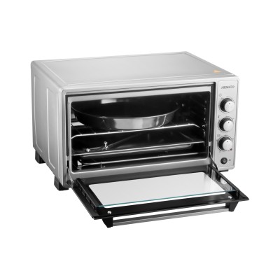 Піч електрична ARDESTO, 48л, 1700Вт, механіч., конвенція, подвійне скло, рожен, сірий (MEO-N48RCGR)