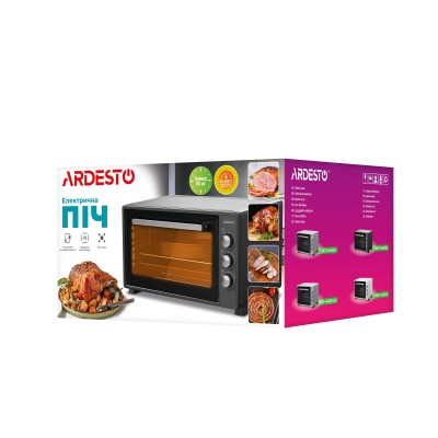 Піч електрична ARDESTO, 48л, 1700Вт, механіч., рожен, чорний (MEO-N48RB)