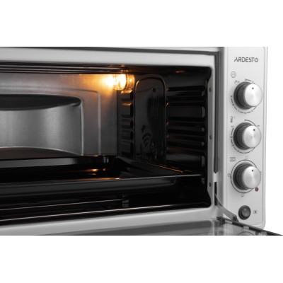 Піч електрична ARDESTO, 52л, 1700Вт, механіч., конвенція, подвійне скло, білий (MEO-N52CW)