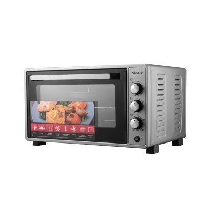 Піч електрична ARDESTO, 52л, 1700Вт, механіч., конвенція, подвійне скло, рожен, сірий (MEO-N52RCGR)