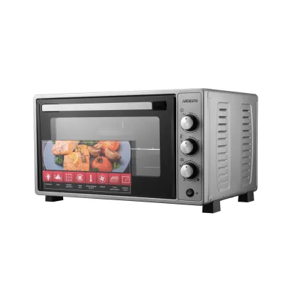 Піч електрична ARDESTO, 52л, 1700Вт, механіч., конвенція, подвійне скло, рожен, сірий (MEO-N52RCGR)