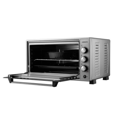 Піч електрична ARDESTO, 52л, 1700Вт, механіч., конвенція, подвійне скло, рожен, сірий (MEO-N52RCGR)