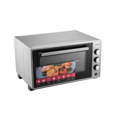 Піч електрична ARDESTO, 52л, 1700Вт, механіч., конвенція, подвійне скло, рожен, сірий (MEO-N52RCGR)