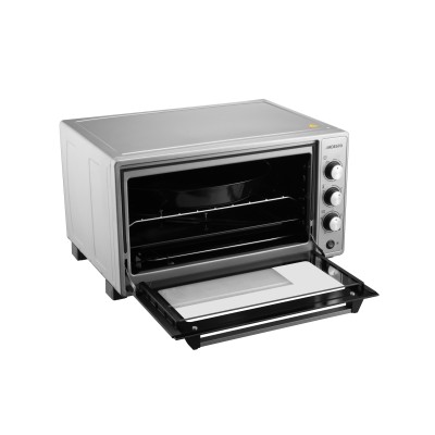 Піч електрична ARDESTO, 52л, 1700Вт, механіч., конвенція, подвійне скло, рожен, сірий (MEO-N52RCGR)