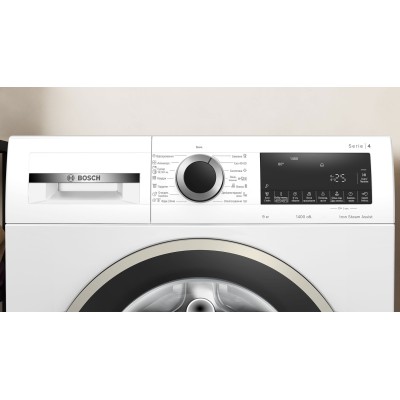 Пральна машина Bosch фронтальна, 9кг, 1400, A, 59см, дисплей, білий (WGA244Z0UA)