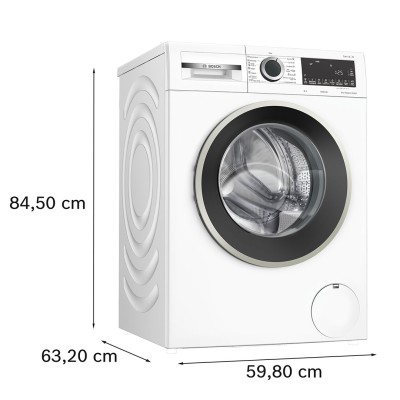Пральна машина Bosch фронтальна, 9кг, 1400, A, 59см, дисплей, білий (WGA244Z0UA)