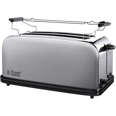 Тостер Russell Hobbs Oxford 1600Вт, довгі слоти на 4 тости, метал, сріблястий (23610-56)