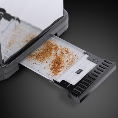 Тостер Russell Hobbs Oxford 1600Вт, довгі слоти на 4 тости, метал, сріблястий (23610-56)