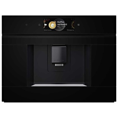 Кавомашина Bosch вбудована, 2.4л, зерно+мелена, автомат.капуч, LED-дисплей, чорний (CTL7181B0)